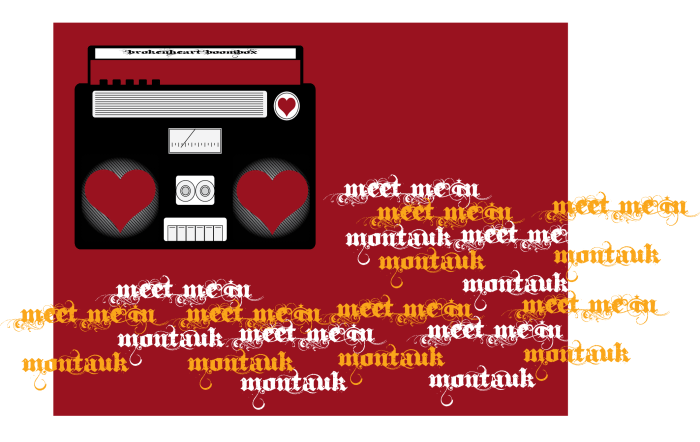 Meet Me In Montauk Valentines Day Card